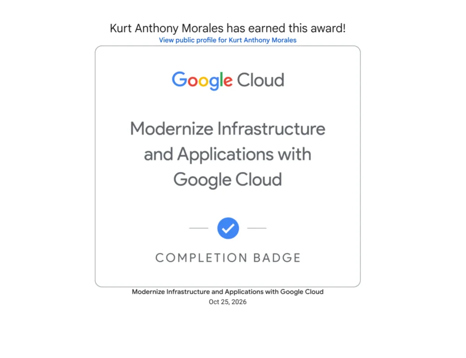Infrastructure and application modernization.